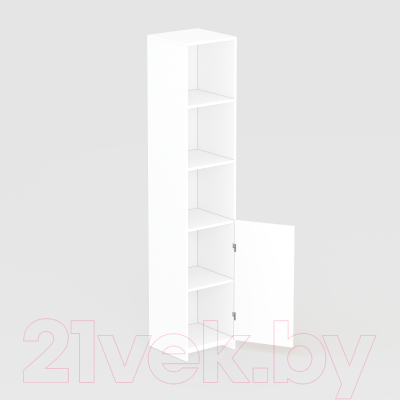 Изображение товара Стеллаж Seven Dreams Узкий закрытый SD-205 (белый)