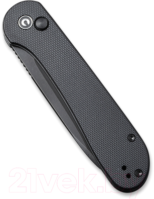 Нож складной Civivi Button Lock Elementum 14C28N Steel Handle G10/C2103A (черный)