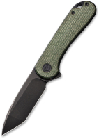 Нож складной Civivi Elementum D2 Steel Black Stonewashed Handle / C907T-E (green micarta) - 
