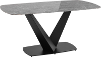 Обеденный стол Stool Group Аврора 160x90 / DF0093DT (керамика черная) - 