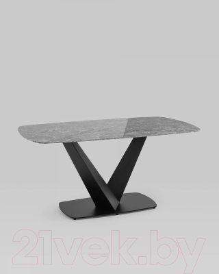 Обеденный стол Stool Group Аврора 160x90 / DF0093DT (керамика черная)