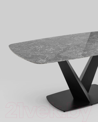 Обеденный стол Stool Group Аврора 180x90 / DF0093DT (керамика черная)