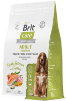 Сухой корм для собак Brit Care Dog Adult M Healthy Skin&Shiny Coat с лос. и инд. / 5066353 (3кг) - 