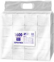 Бумажные салфетки Sipto Super Pack (16x100л, белый) - 