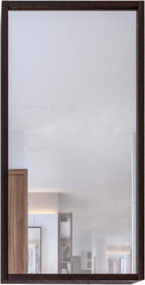 Шкаф с зеркалом для ванной Бриклаер Бали 40 R (венге/белый глянец)