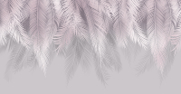 Фотообои листовые Citydecor Пальмовые листья (468x265, пудровый/серый) - 