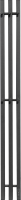 Полотенцесушитель электрический GRANULA Квадро Вертикаль 15х150 (терморегулятор с таймером, черный) - 