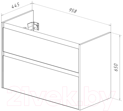 Тумба под умывальник LEMARK Combi 100 / LM03C100T (дуб кантри)