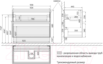 Тумба под умывальник LEMARK Combi 100 / LM03C100T (дуб кантри)