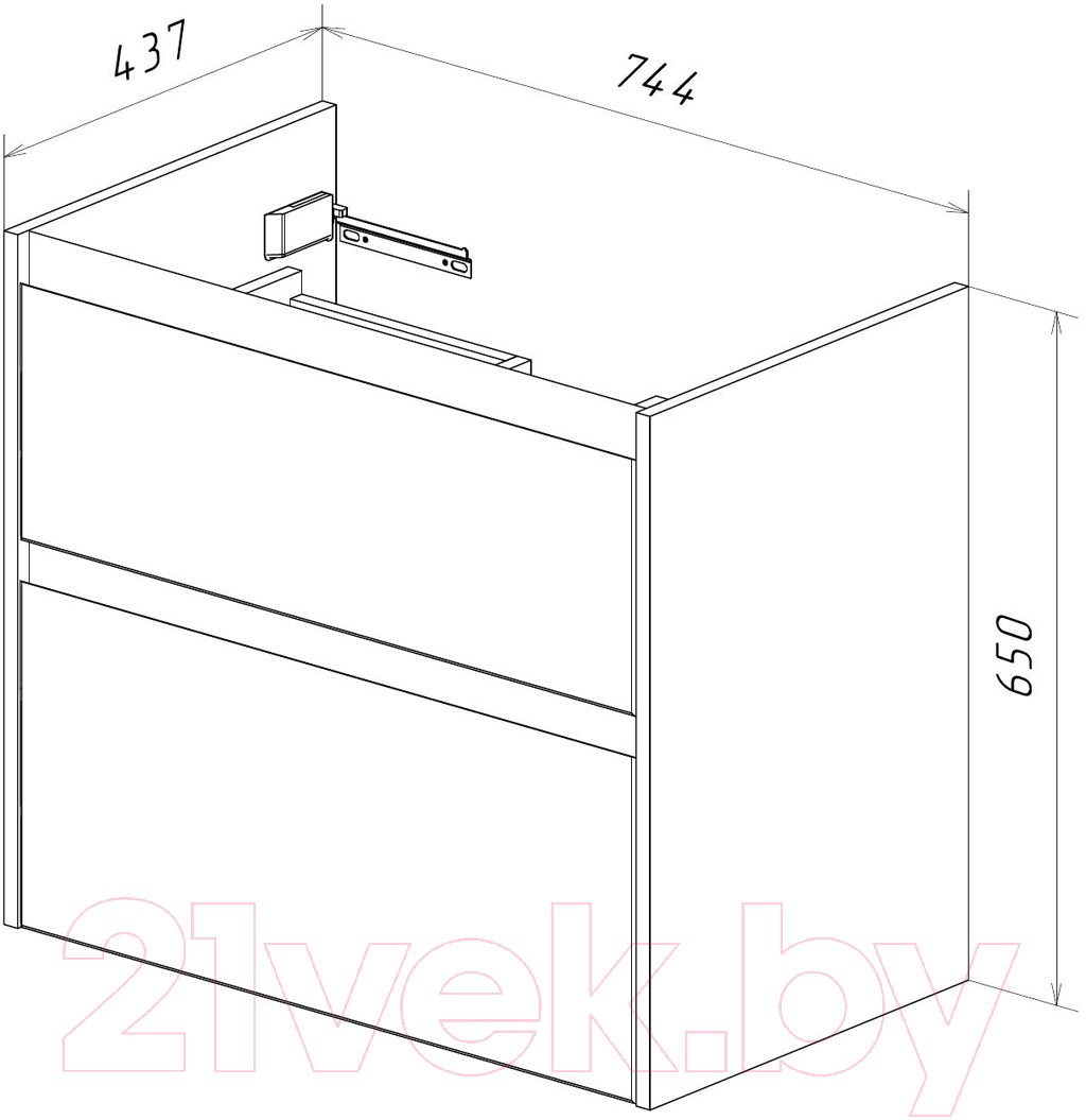 Тумба под умывальник LEMARK Combi 80 / LM03C80T