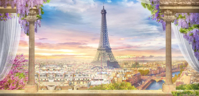 Фотообои листовые Citydecor Вид на Париж (546x265)