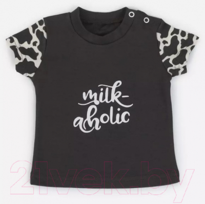 Комплект одежды для малышей Rant Milk-Aholic с шортами / 2-81/1 (Graphite, р.62)