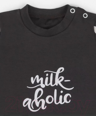 Комплект одежды для малышей Rant Milk-Aholic с шортами / 2-81/1 (graphite, р.68)