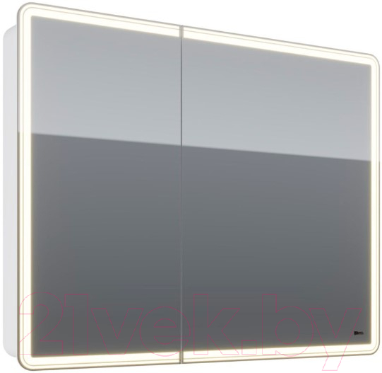Шкаф с зеркалом для ванной LEMARK Element 100 / LM100ZS-E