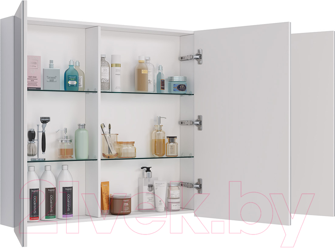Шкаф с зеркалом для ванной LEMARK Universal 90 / LM90ZS-U