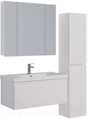 Мебель для ванной LEMARK Universal 100 / LM100ZS-U (белый глянец)