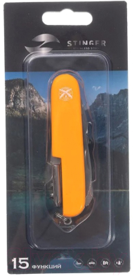 Нож швейцарский STINGER FK-K5011ALLB (оранжевый)