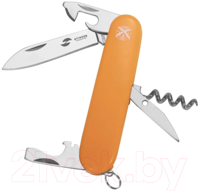 Нож швейцарский STINGER FK-K5017-6P (оранжевый)