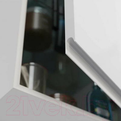 Шкаф-полупенал для ванной LEMARK Veon 35 / LM01V35PL (белый глянец)