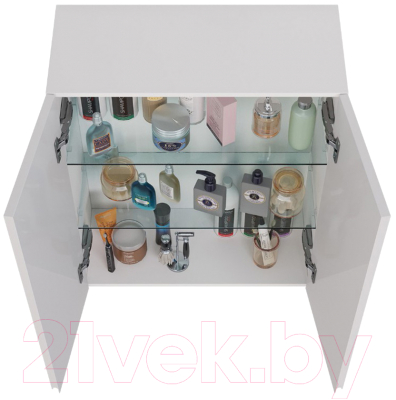 Шкаф для ванной LEMARK Veon 60 / LM01V60SH (белый глянец)