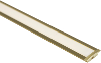 Профиль для светодиодной ленты AKS Lira-1707 врезной с экраном (3м, золотой) - 