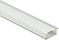Профиль для светодиодной ленты AKS Lira-1708 врезной с экраном (2м, алюминий) - 
