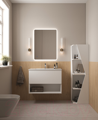Шкаф для ванной ЗОВ Кито 40 / CK40LWMWMR (правый, белый)
