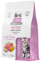 Сухой корм для кошек Brit Care Cat Kitten Healthy Growth с индейкой / 5065561 (400г) - 