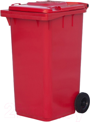 Контейнер для мусора ЭкоПром МКТ-240 / 313.0000.101.001 (красный)