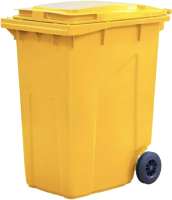 Контейнер для мусора ЭкоПром МКТ-360 / 313.0000.301.002 (желтый) - 