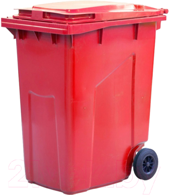 Контейнер для мусора ЭкоПром МКТ-360 / 313.0000.101.000 (красный)