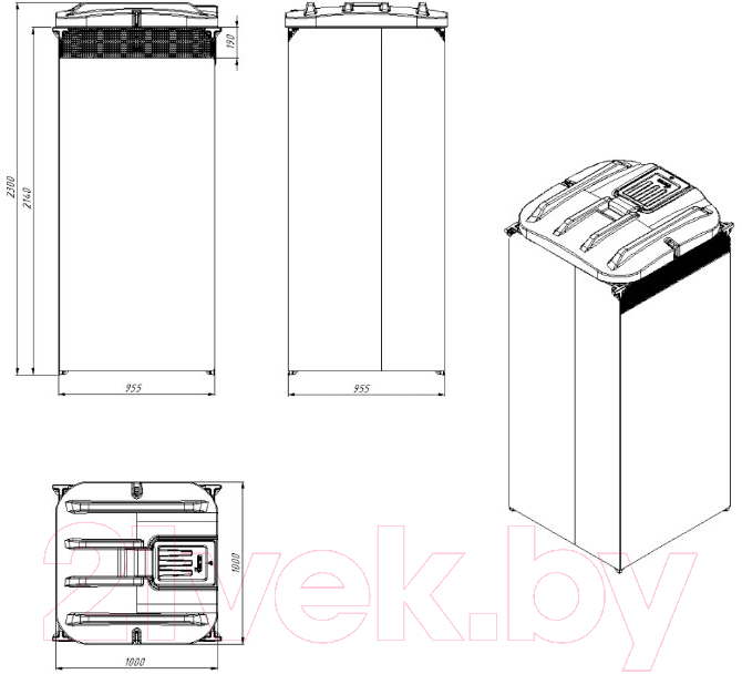 Душ для дачи Rostok 110 / 202.0000.803.001