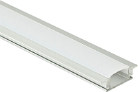 Профиль для светодиодной ленты AKS Lira-1707 врезной с экраном (2м, алюминий) - 