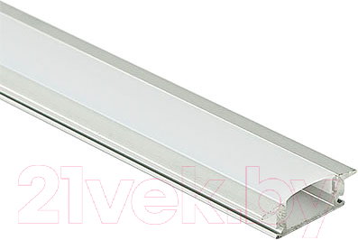 Профиль для светодиодной ленты AKS Lira-1707 врезной с экраном (2м, алюминий)