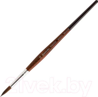 Кисть для рисования Escoda Versatil Brush L/H Синтетика круглая №10 / S1540-10 (темно-коричневый)