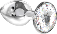 Пробка интимная Lola Games Diamond Clear Sparkle XL / 4028-02Lola (прозрачный) - 