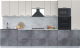 Готовая кухня Интерлиния Мила Лайт 3.6 ВТ (персидский жемчуг/бетон портленд/серый каспий) - 
