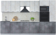 Готовая кухня Интерлиния Мила Лайт 3.4 ВТ (бетон лайт/бетон портленд/опал светлый) - 