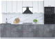 Готовая кухня Интерлиния Мила Лайт 3.0 ВТ (белый платинум/бетон портленд) - 