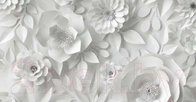 Фотообои листовые Citydecor Цветы модерн 3D (546x265, бумажные)