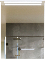 Шкаф с зеркалом для ванной Бриклаер Кристалл 56 (белый) - 