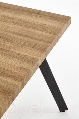 Обеденный стол Halmar Berlin раскладной 160-220x85x76 (орех/черный)