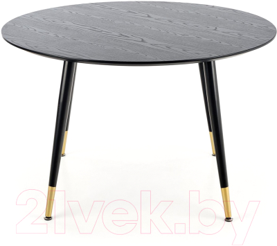 Обеденный стол Halmar Embos 120x75 (черный/золотой)