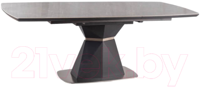 Обеденный стол Signal Cortez раскладной 160 (серый керамический/матовый антрацит)