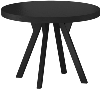 Обеденный стол Signal Domingo раскладной 100-250x100x76 (черный матовый/черный) - 