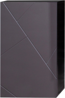 Шкаф-полупенал для ванной Бриклаер Кристалл 60 (ясень анкор темный/софт графит) - 