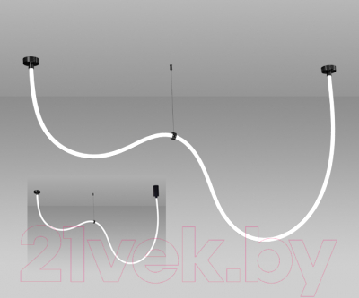 Потолочный светильник Kinklight Венди 3000-6000K с пультом ДУ 08031-300.19 (черный)