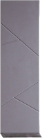 Шкаф-полупенал для ванной Бриклаер Кристалл 20 (ясень анкор темный/софт графит) - 