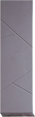 Шкаф-полупенал для ванной Бриклаер Кристалл 20 (ясень анкор темный/софт графит)