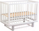 Миниатюра изображения товара Детская кроватка Polini Kids Simple 340 с маятником / 0003147-04 (белый)